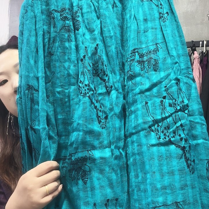 扬***航孔雀蓝套装瑕疵不退换