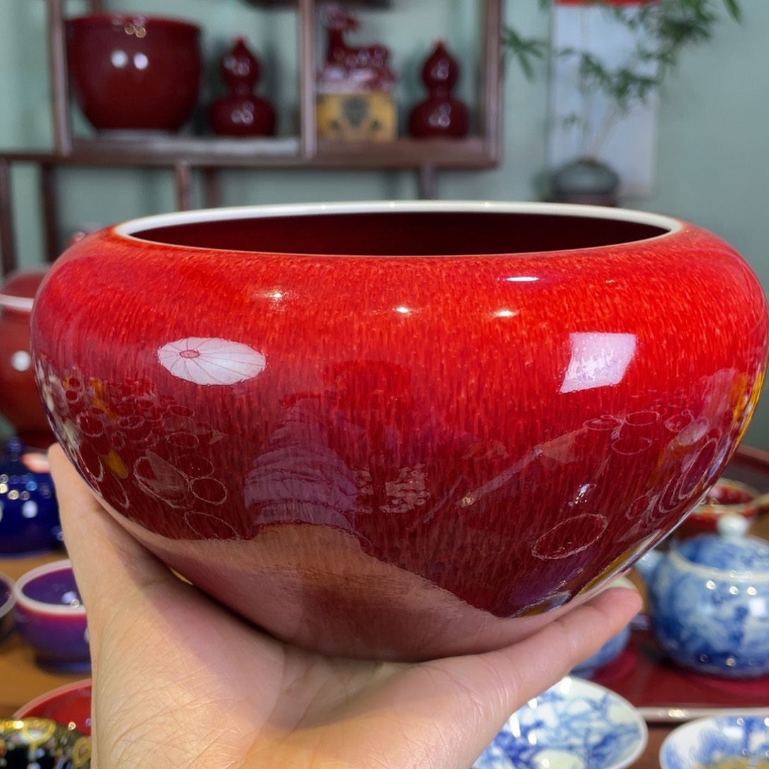 小***花清欢雅玩原矿郎红水洗