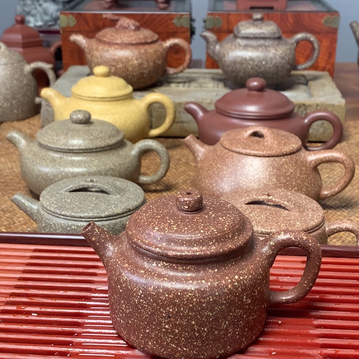 茶壶紫砂8目龙血砂