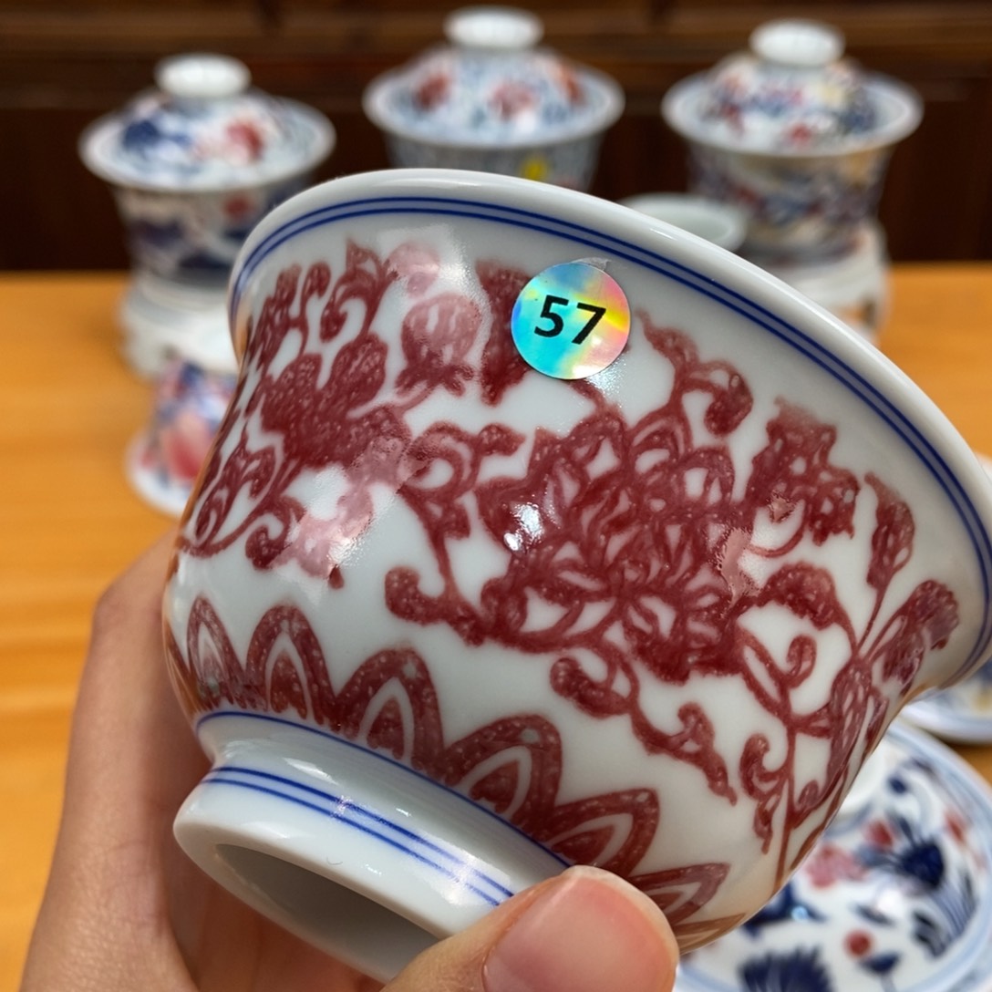 手绘现代茶具非古董等*