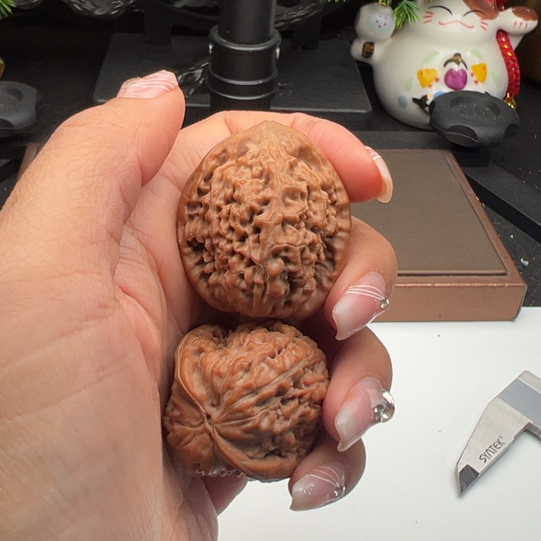 文玩核桃把件莲花35