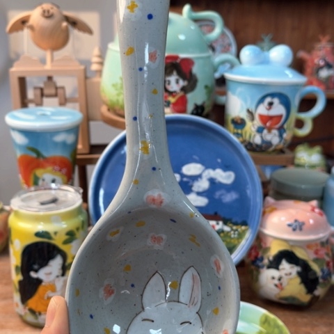 炉景德镇釉下手绘陶瓷 