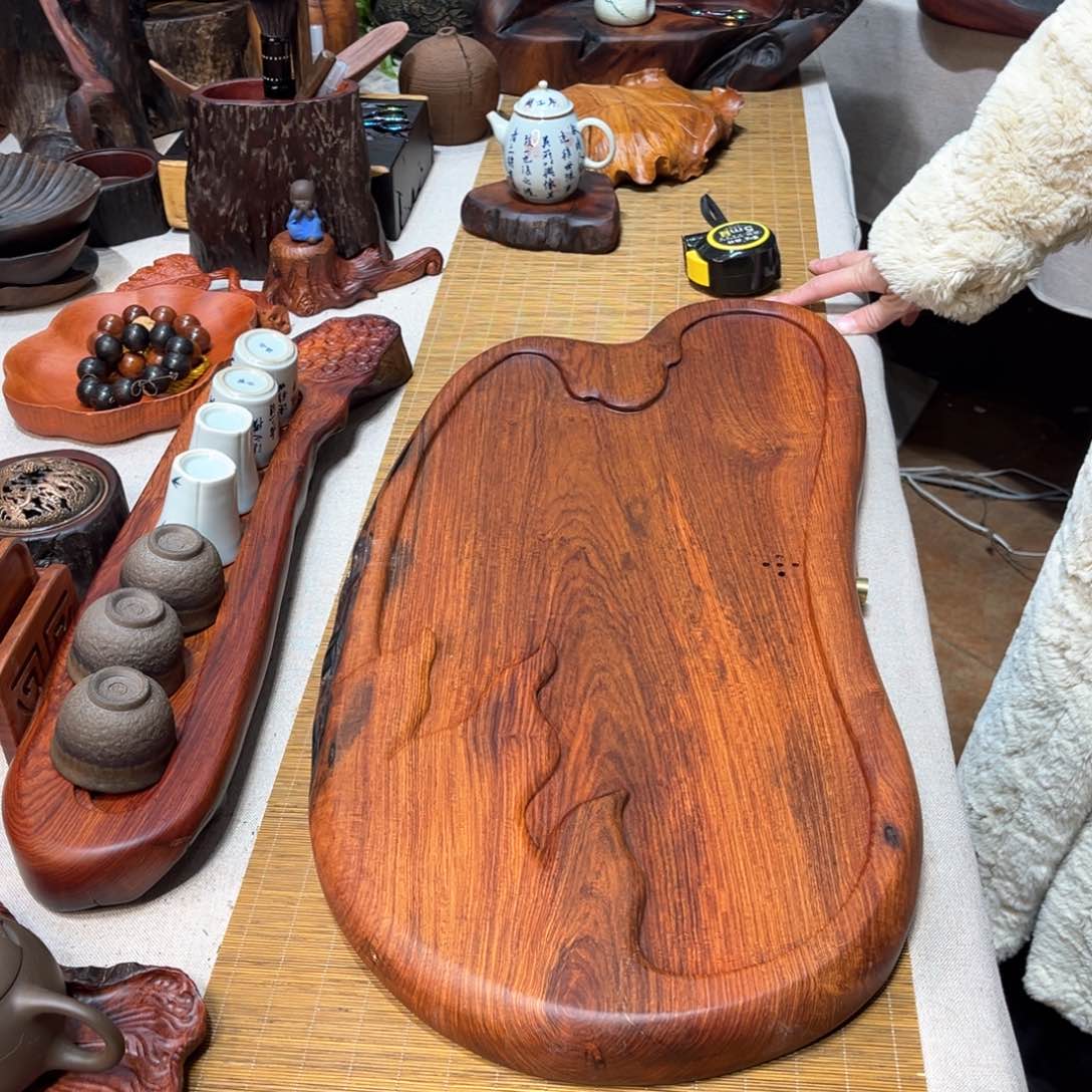 老挝酸枝湿泡茶盘