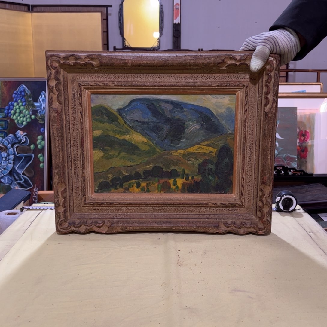 绘画胡****啦屏风框画茶空间设计