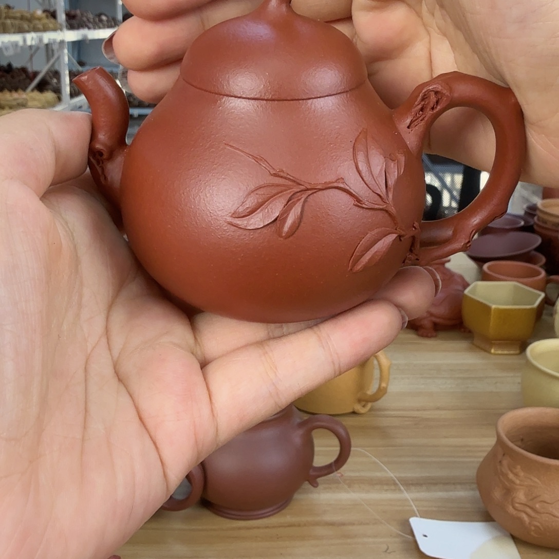茶壶紫砂宜兴原矿紫砂红沉香
