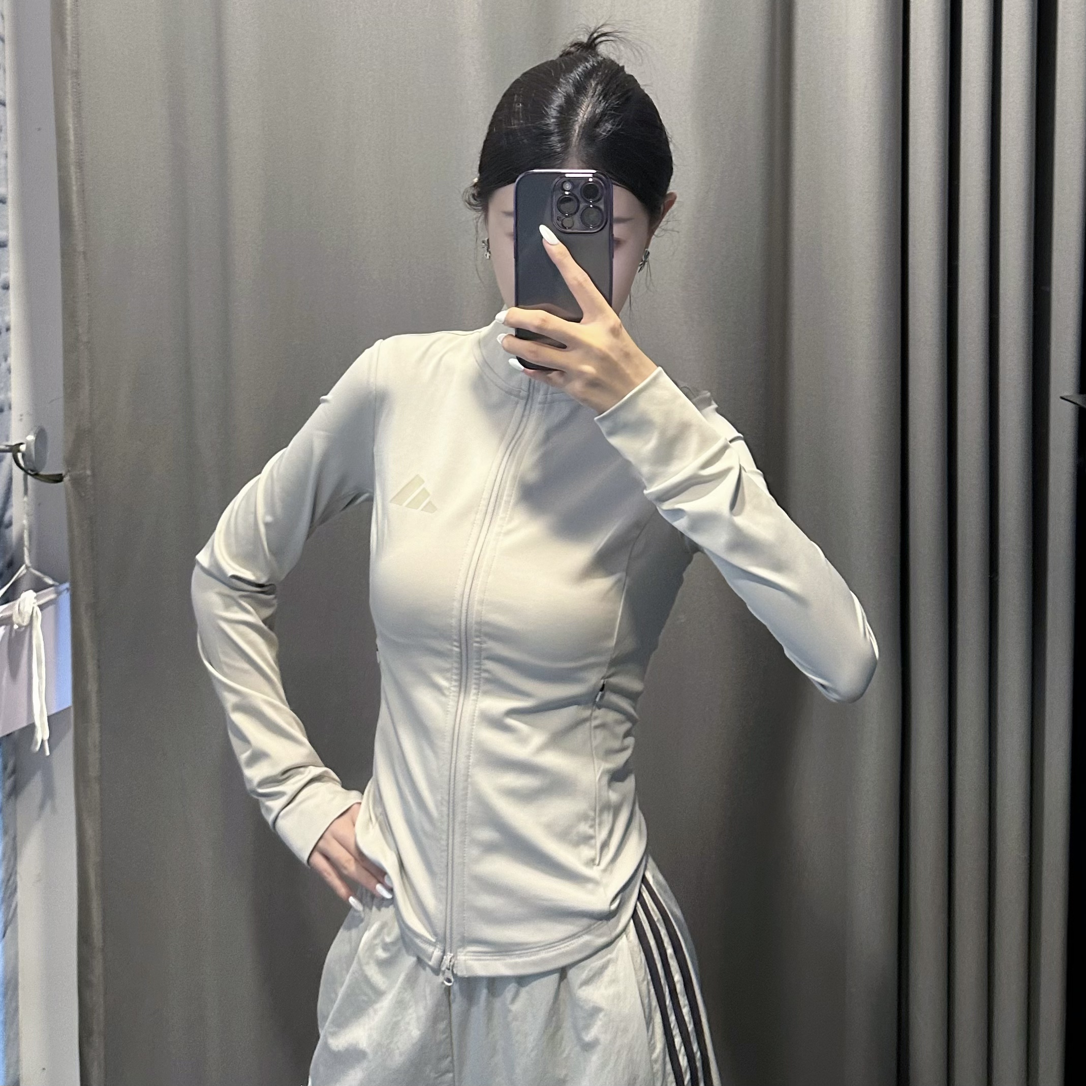 adidas 阿迪达斯时尚百搭瑜伽外套夹克KF2665