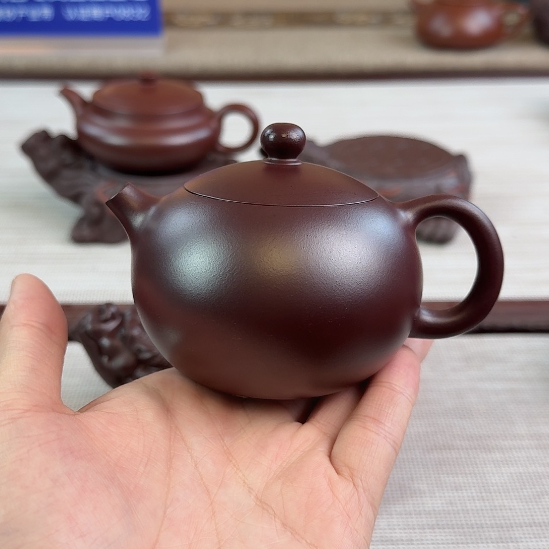 紫砂茶壶200cc龙血砂西施柴烧