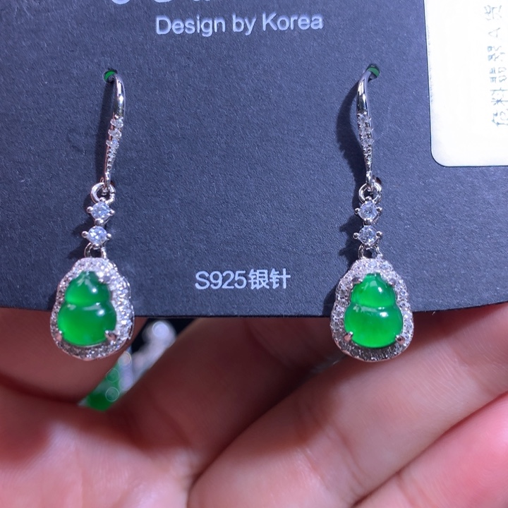 【闪购商品】颈饰银S925镶嵌翡翠天然翡翠