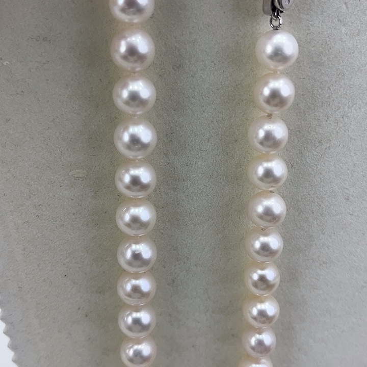 淡水珍珠颈饰银S925镶嵌➕10极光高品