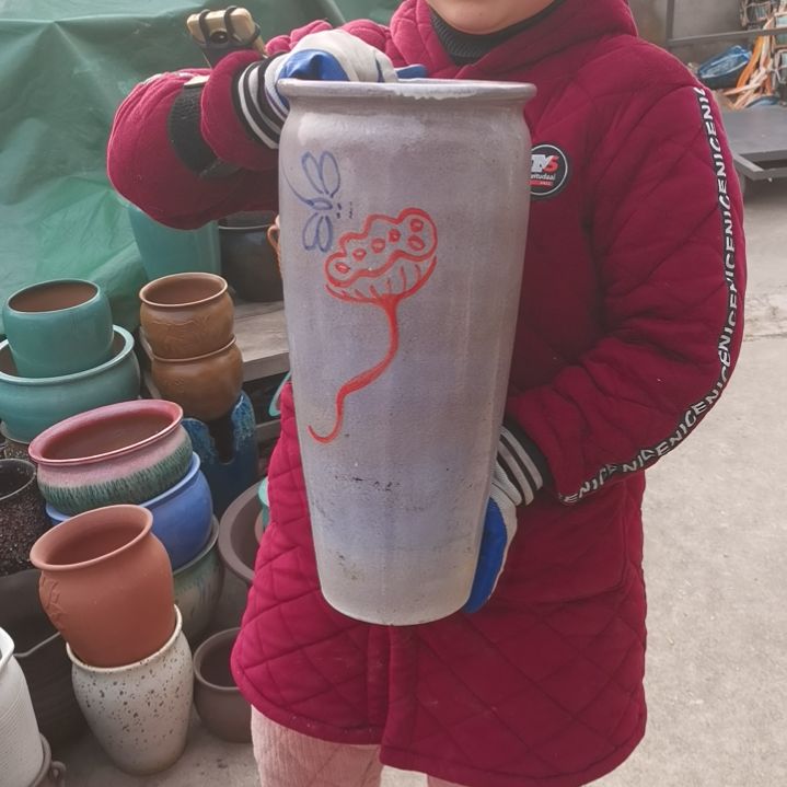 红陶口20高45瑕疵