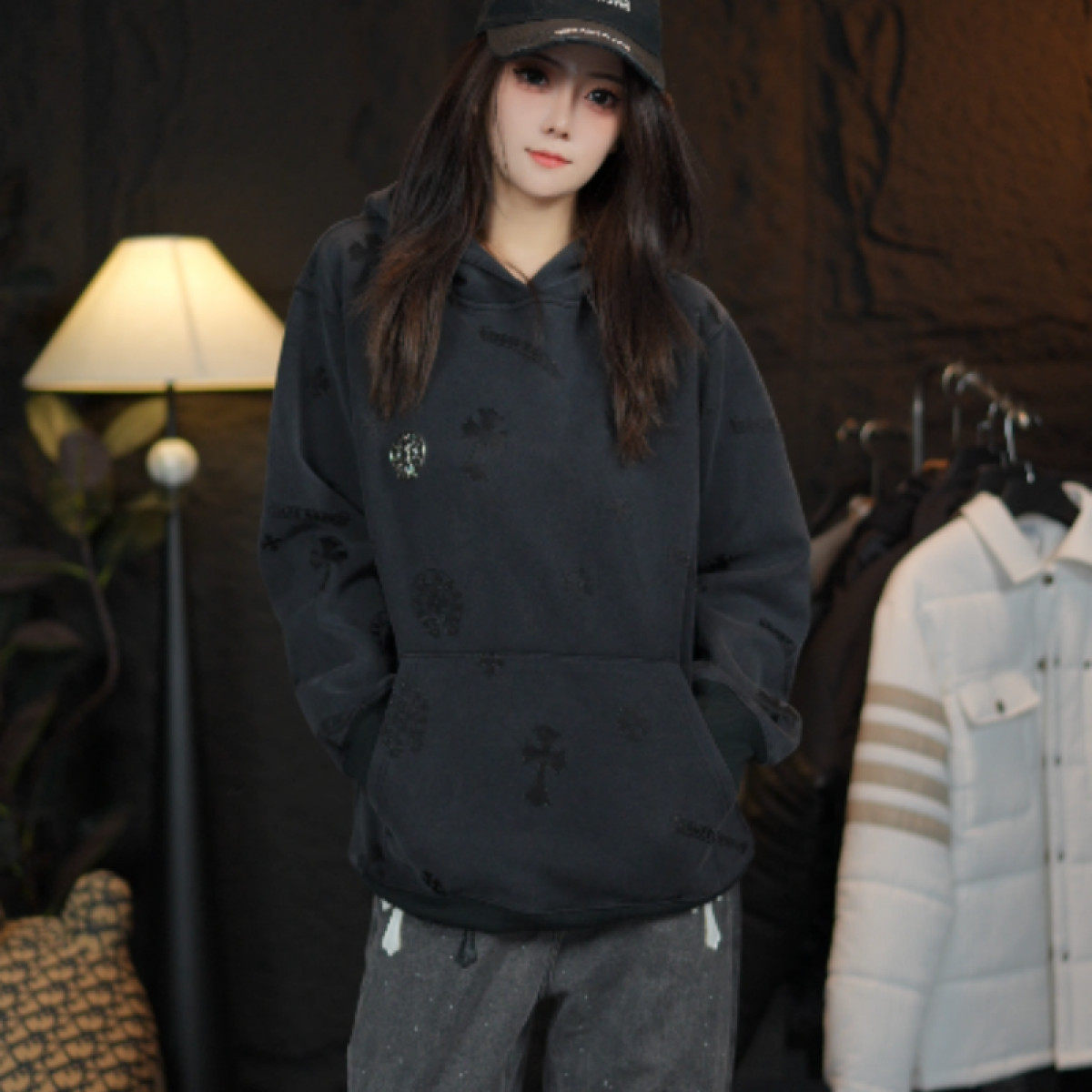 【仟仟专属】时尚休闲百搭卫衣-M0008-40号