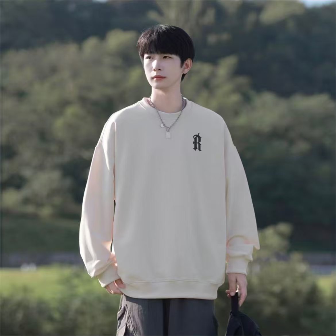 【阳哥甄选】DR加绒圆领情侣休闲卫衣（W-081）