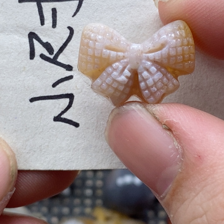 颈饰未镶嵌硅化珊瑚（珊瑚玉）