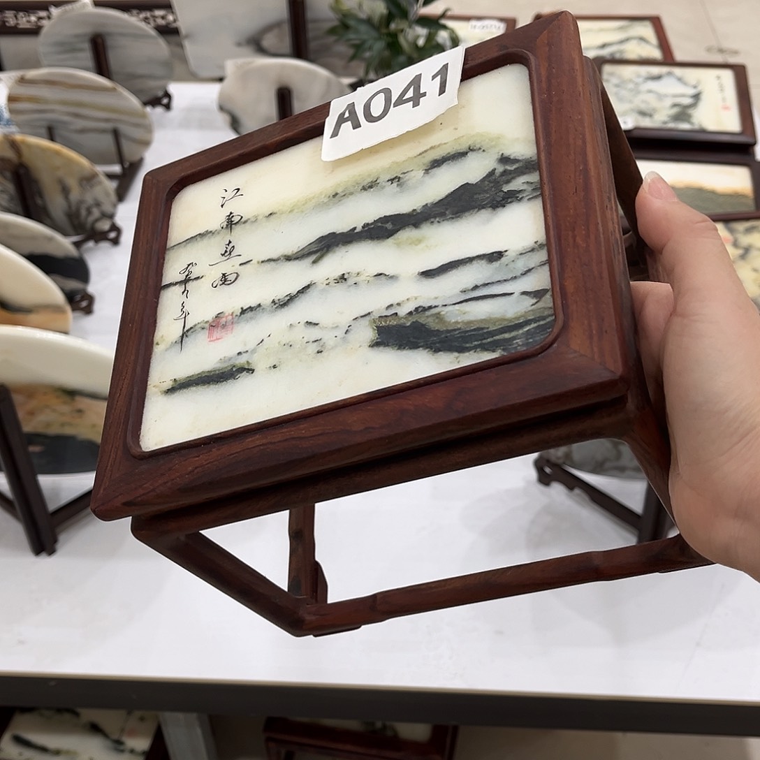 石材天然云石花几