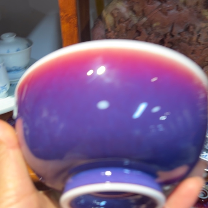 瓷片景德镇品艺轩郎紫