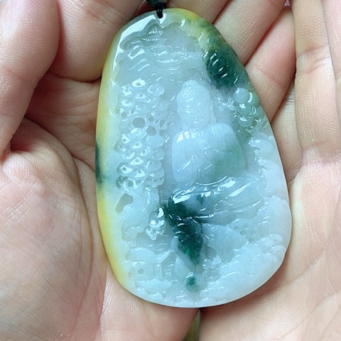 翡翠颈饰未镶嵌圣*天然缅甸翡翠a货