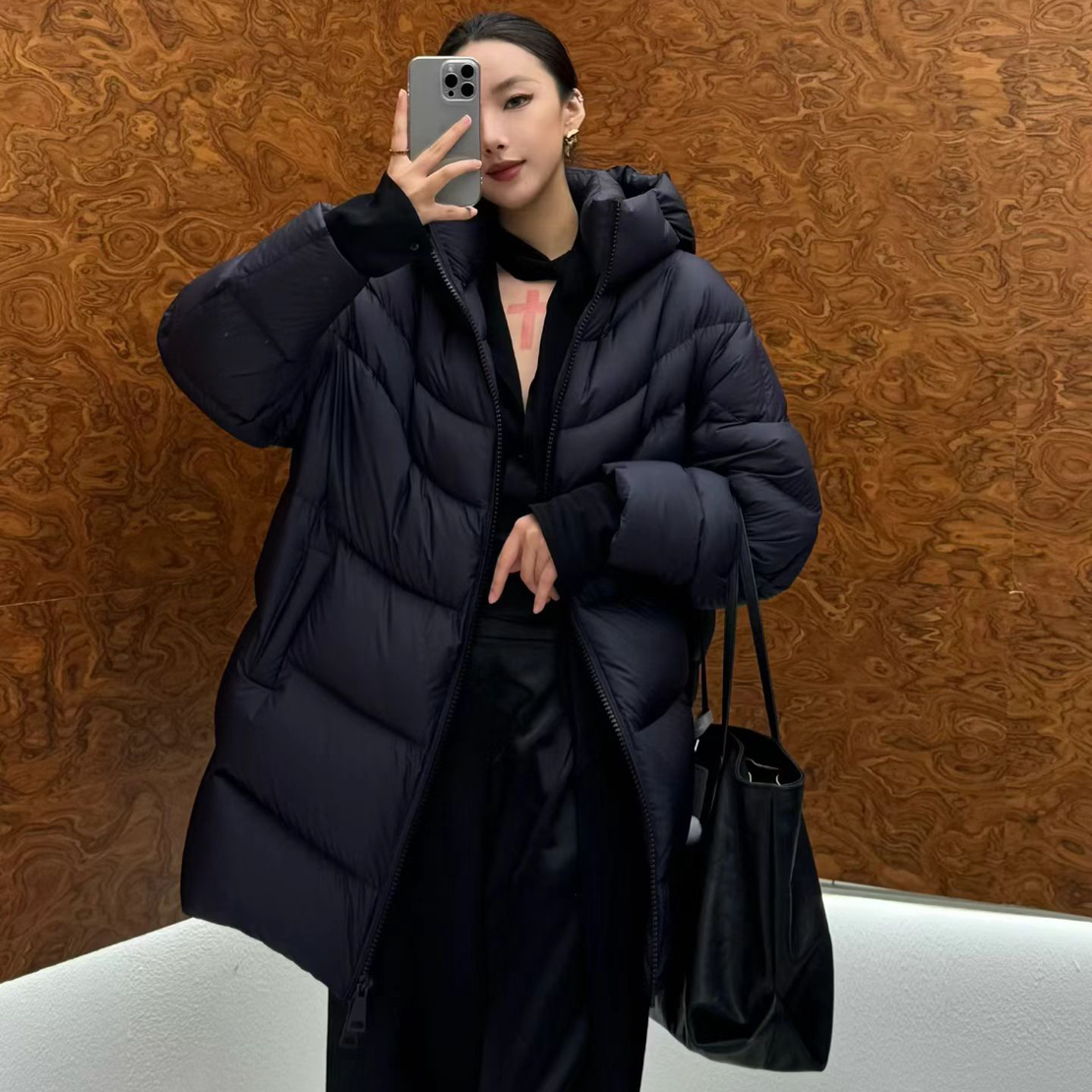 炫彩阁9950【高端轻奢安心鹅绒服中长款】
