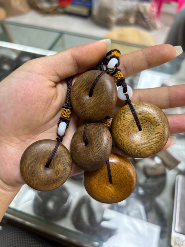 沉香沉香奇楠平安扣文玩收藏佳品