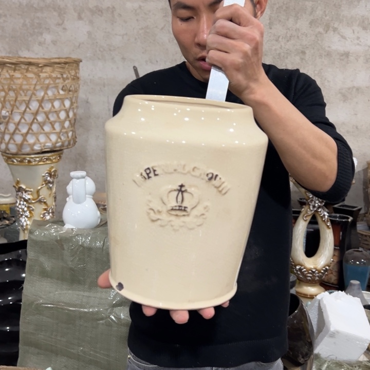 摆件高25口14公分微瑕捡漏做旧工艺