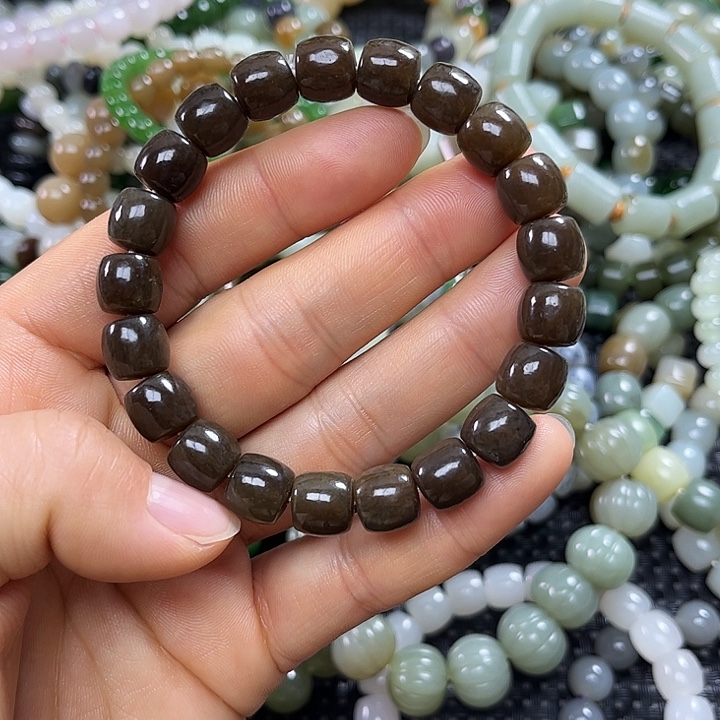 和田玉未镶嵌手链