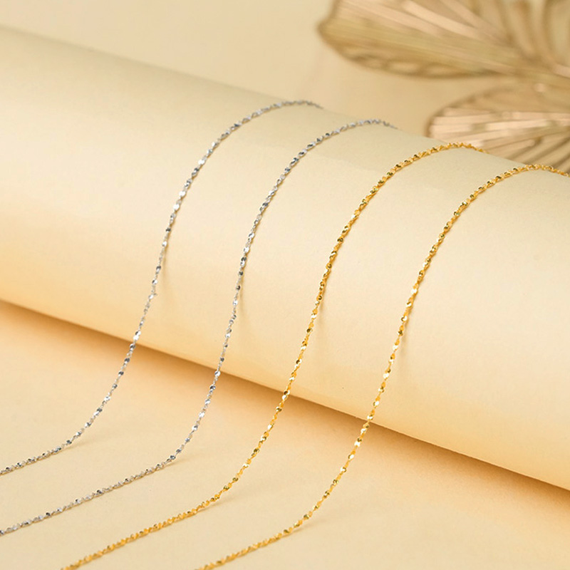 【云中意】18K金黎明女神链-白/黄双色可选 多样性发货-qyk