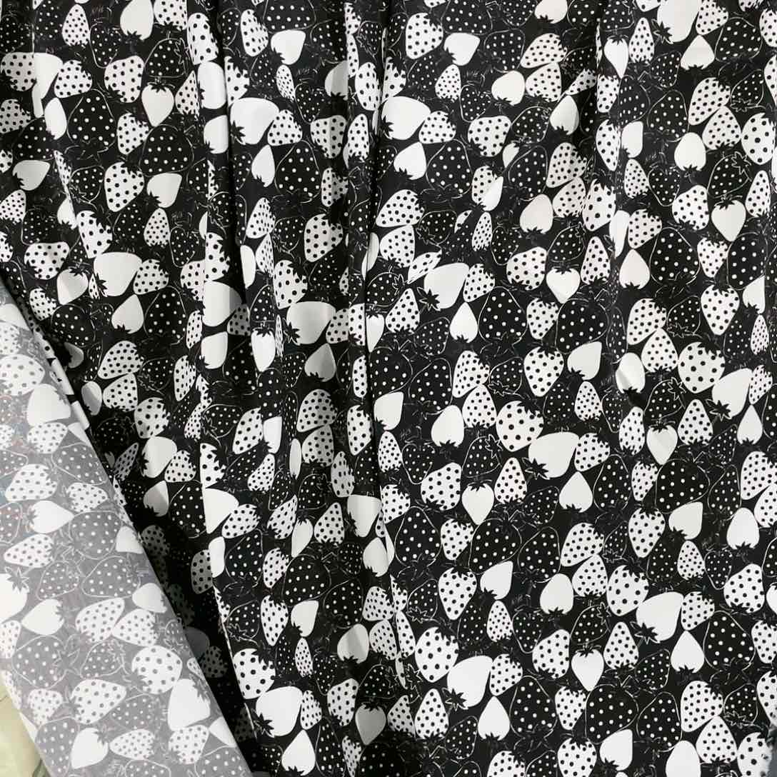 一米价纯棉50支高密斜纹1.5米宽果子布艺地卷