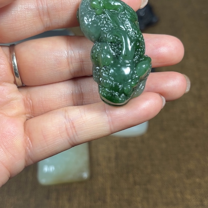 和田玉银S925镶嵌颈饰