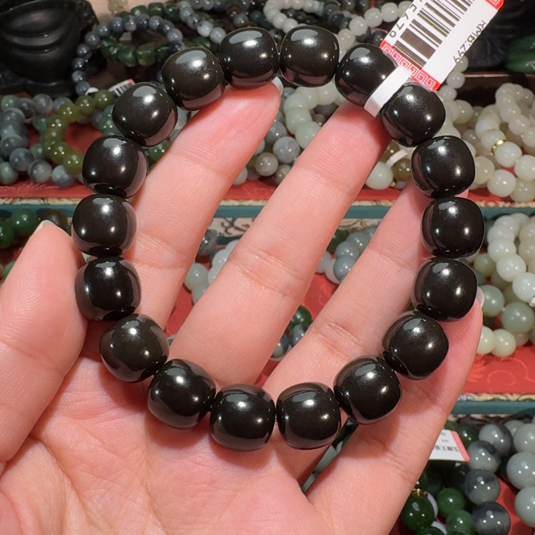 风***！和田玉未镶嵌手链