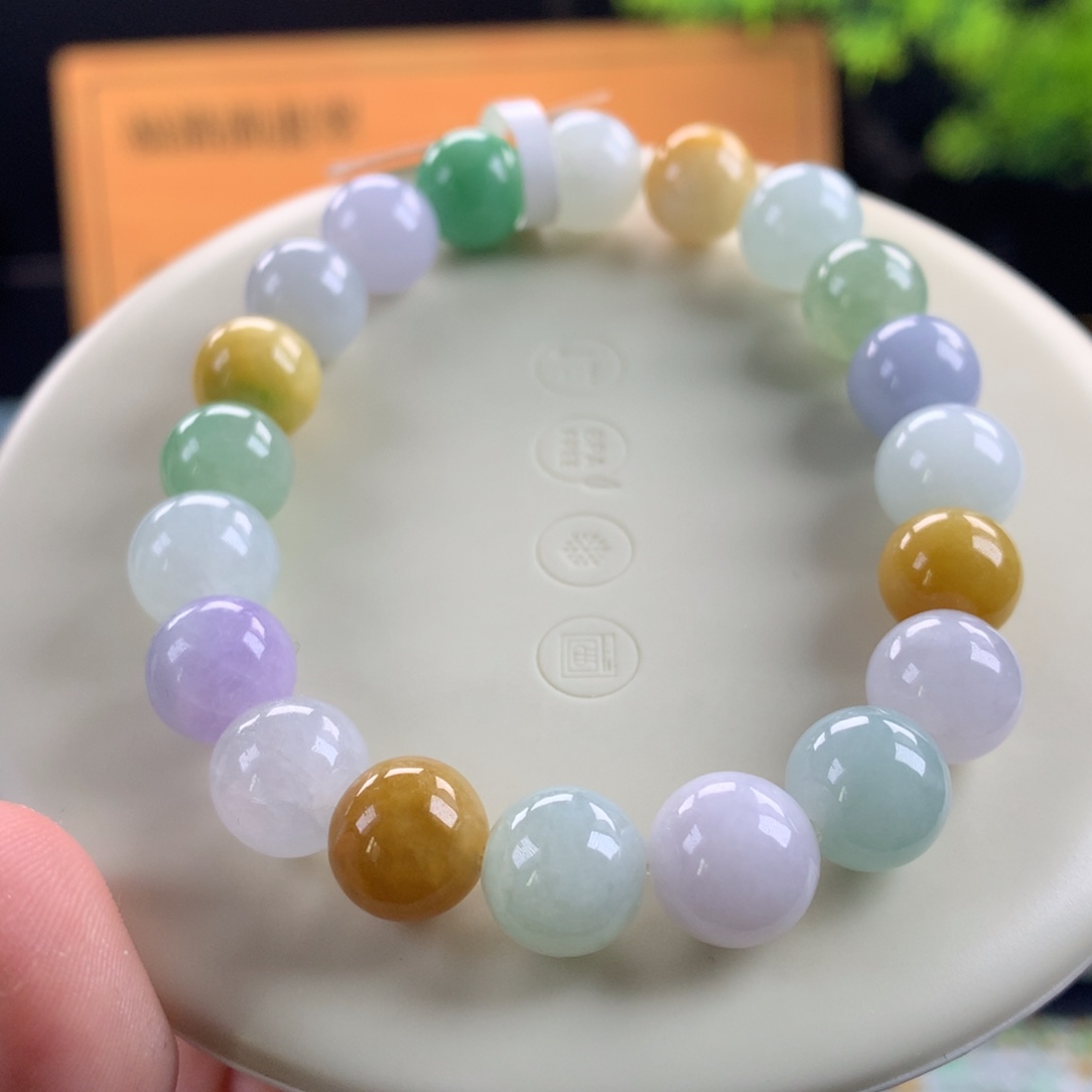 翡翠未镶嵌手链卡9.6
