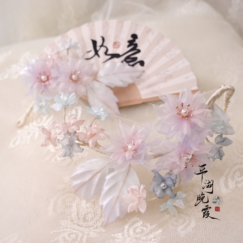 平湖晚霞烫花小店  真丝烫花  晚夏套系