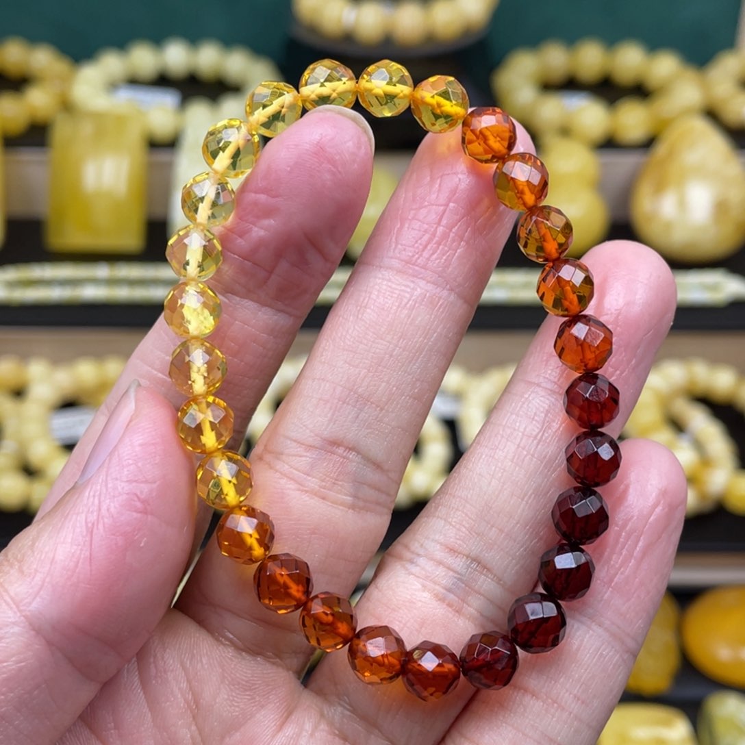 琥珀裸石未镶嵌琥珀蜜蜡