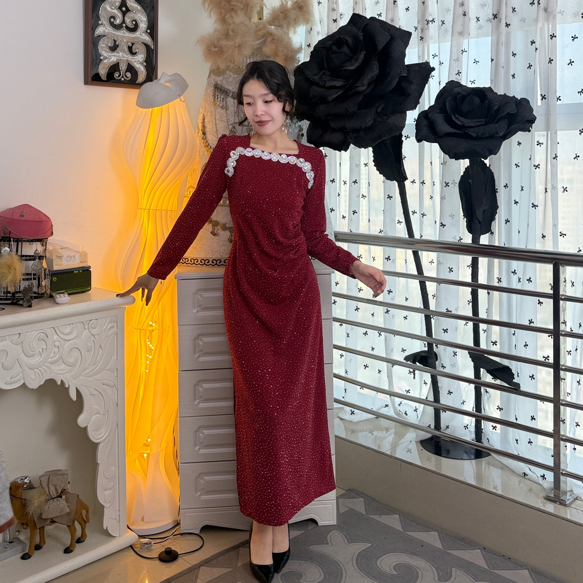 民族风高级瘦身显瘦连衣裙