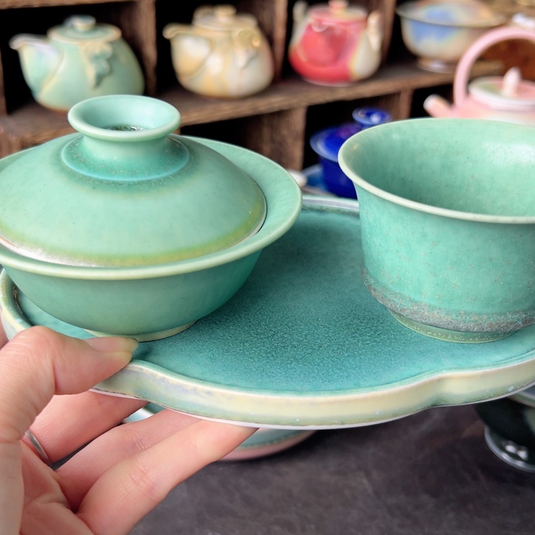 盘纯手工艺制作工艺柴烧