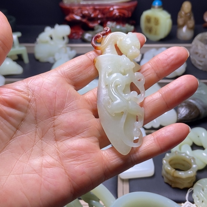 百***渡和田玉未镶嵌挂件