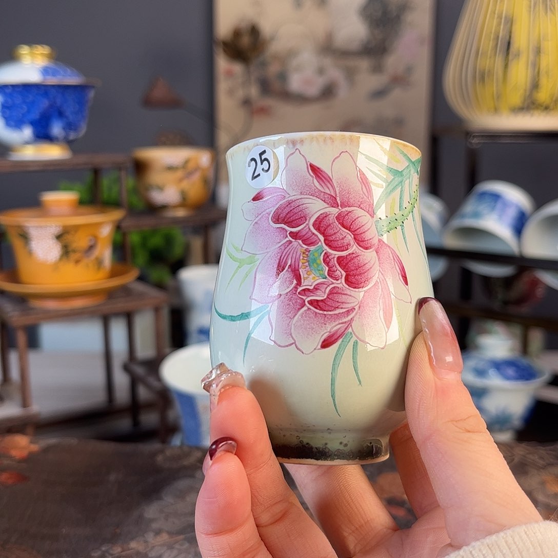 杯景德镇陶瓷茶杯多人