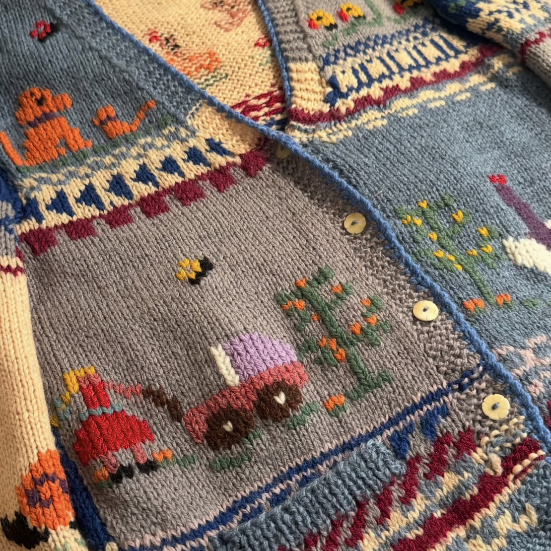 vintage古着针织衫开衫链接