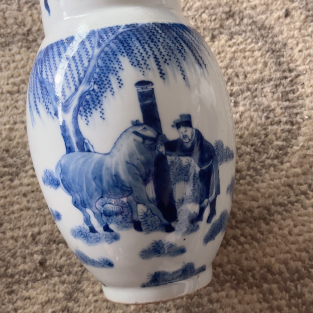碟一个青花链子罐一个