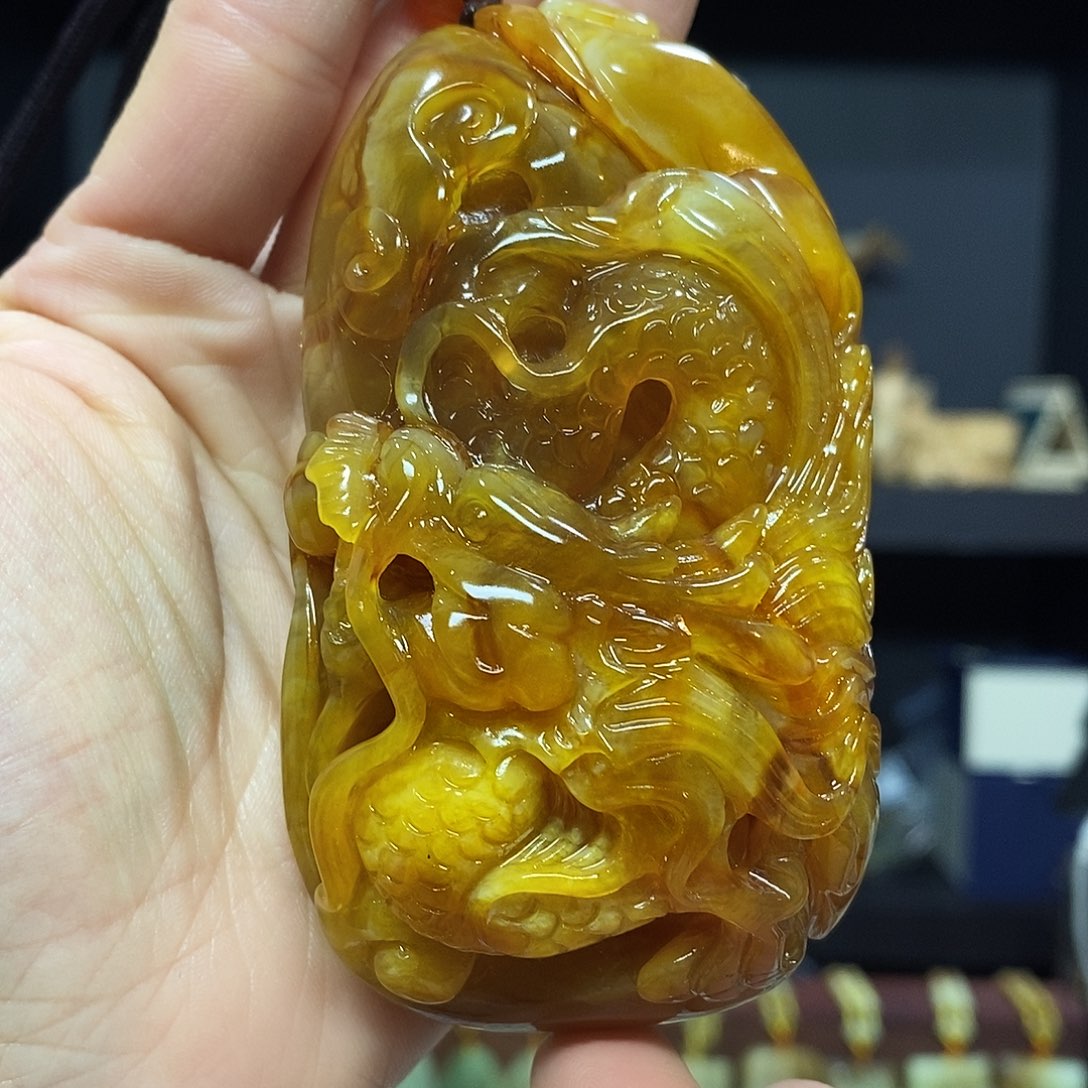 岫玉挂件挂件手把件未镶嵌