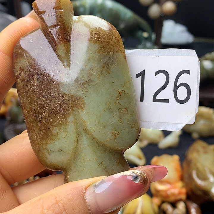 和田玉未镶嵌车挂