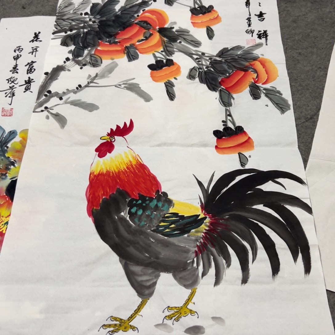 国画国画作品画心一张