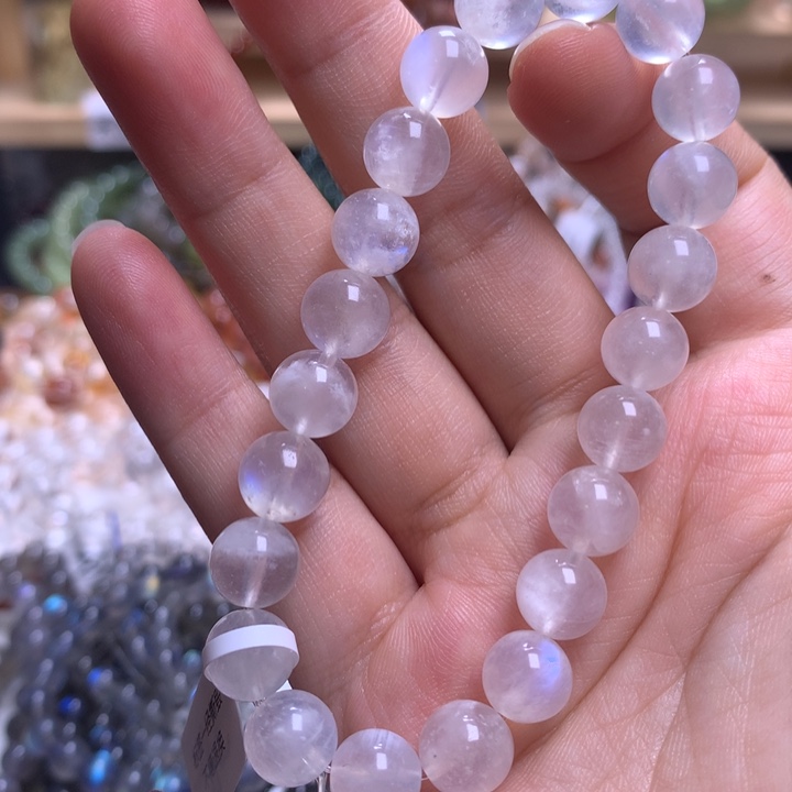 未镶嵌手串水晶9.1蓝月光