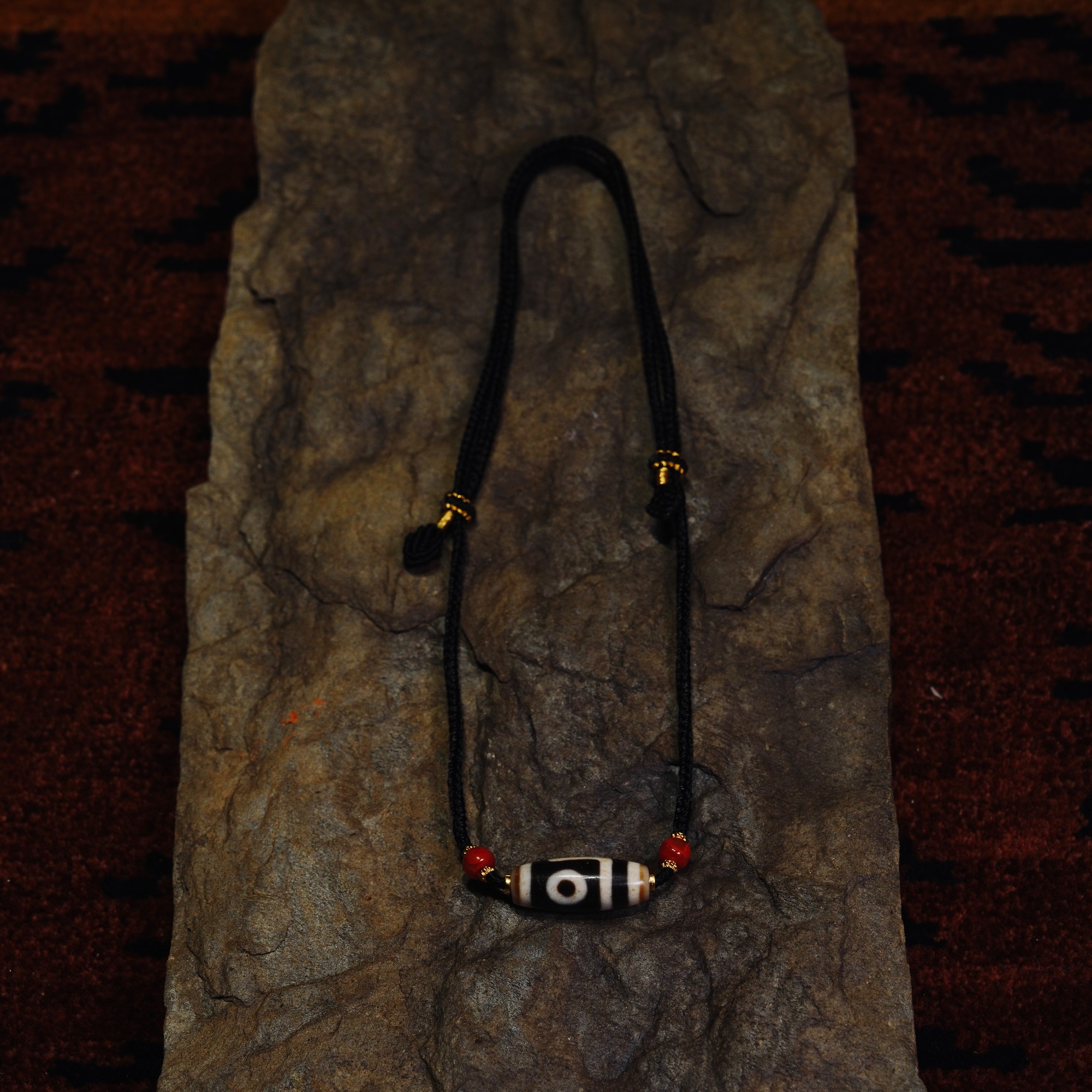 【王子豪专属】折线两眼天珠036