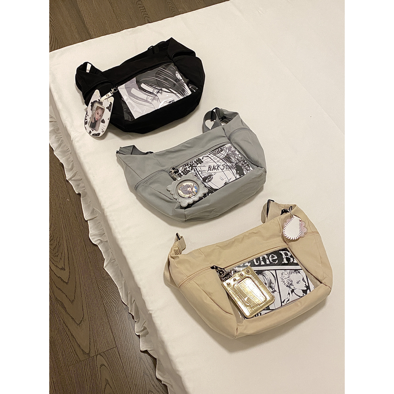 钱一波运动风中食量二次元痛包宽肩带斜挎包饺子包10cm娃包中性风