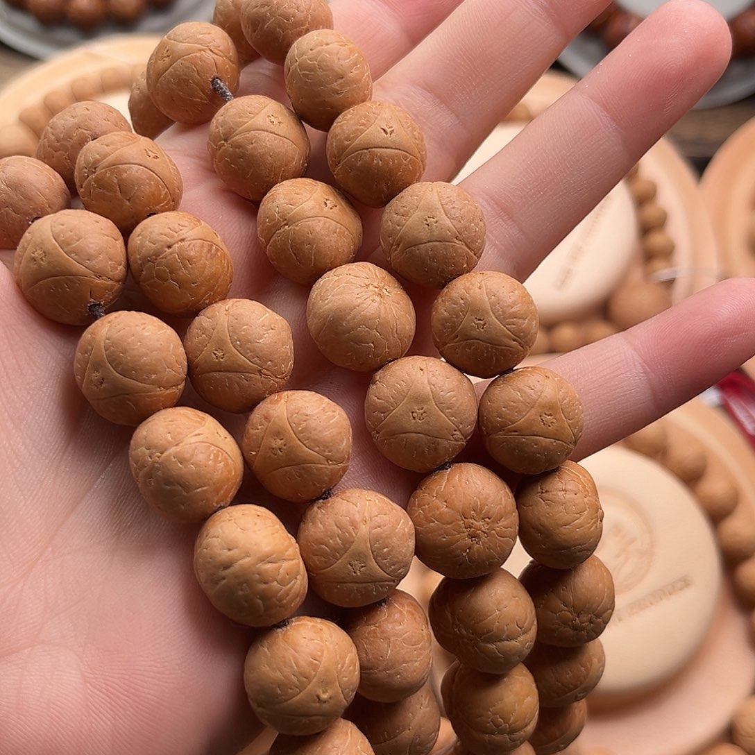 凤眼菩提手串艳*?精品15mm108颗龙眼菩提