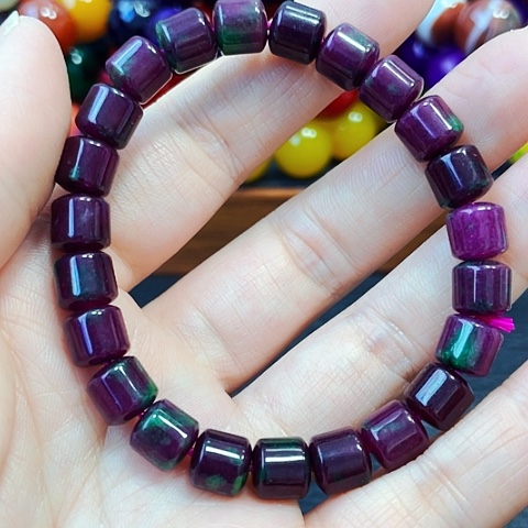 玛瑙/玉髓手链未镶嵌紫舒