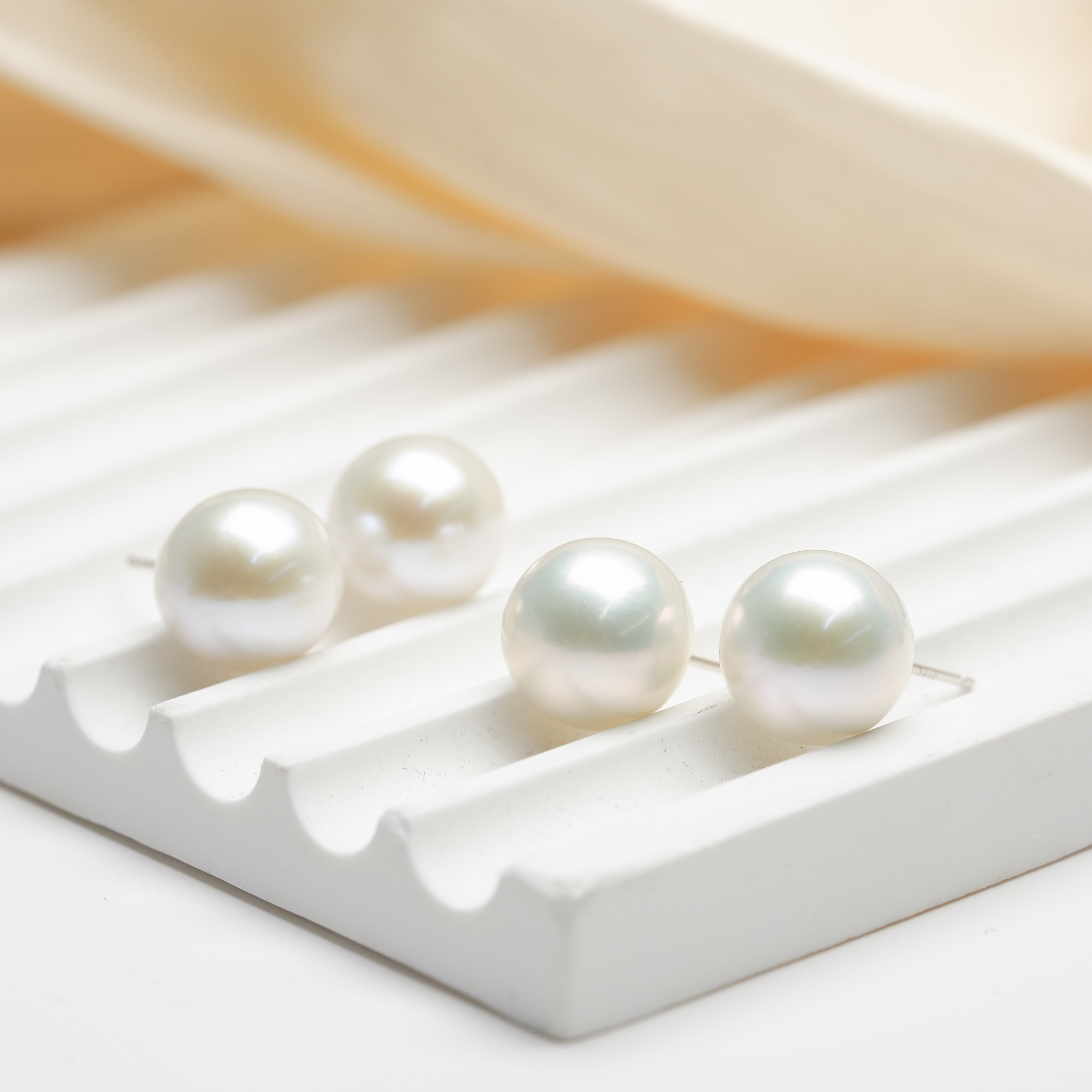 【小北好物】S925银淡水珍珠耳钉约11mm【多样性发一件】QH74X431