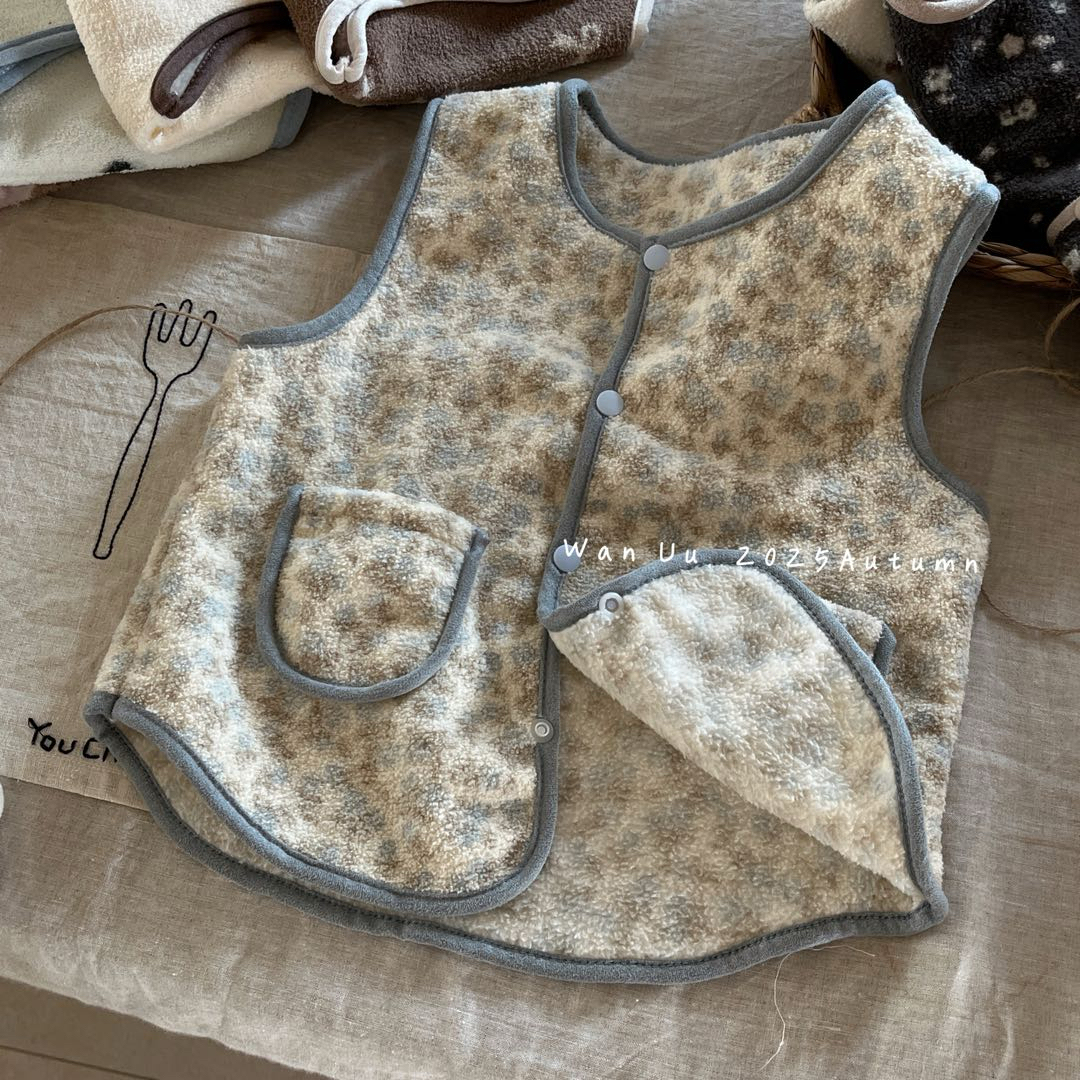 2500常规款春秋男女通用时尚卡通动物印花碎花马甲