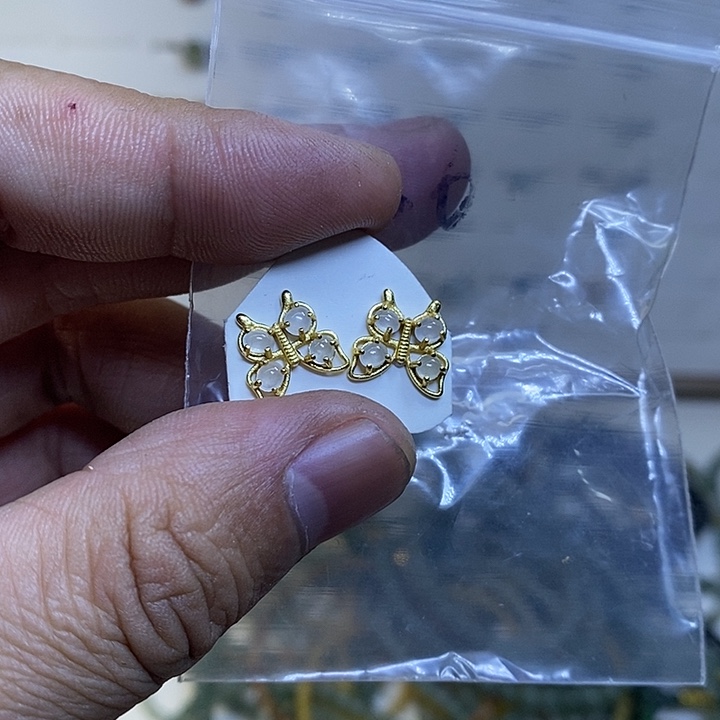 未镶嵌戒指翡翠晏*耳钉