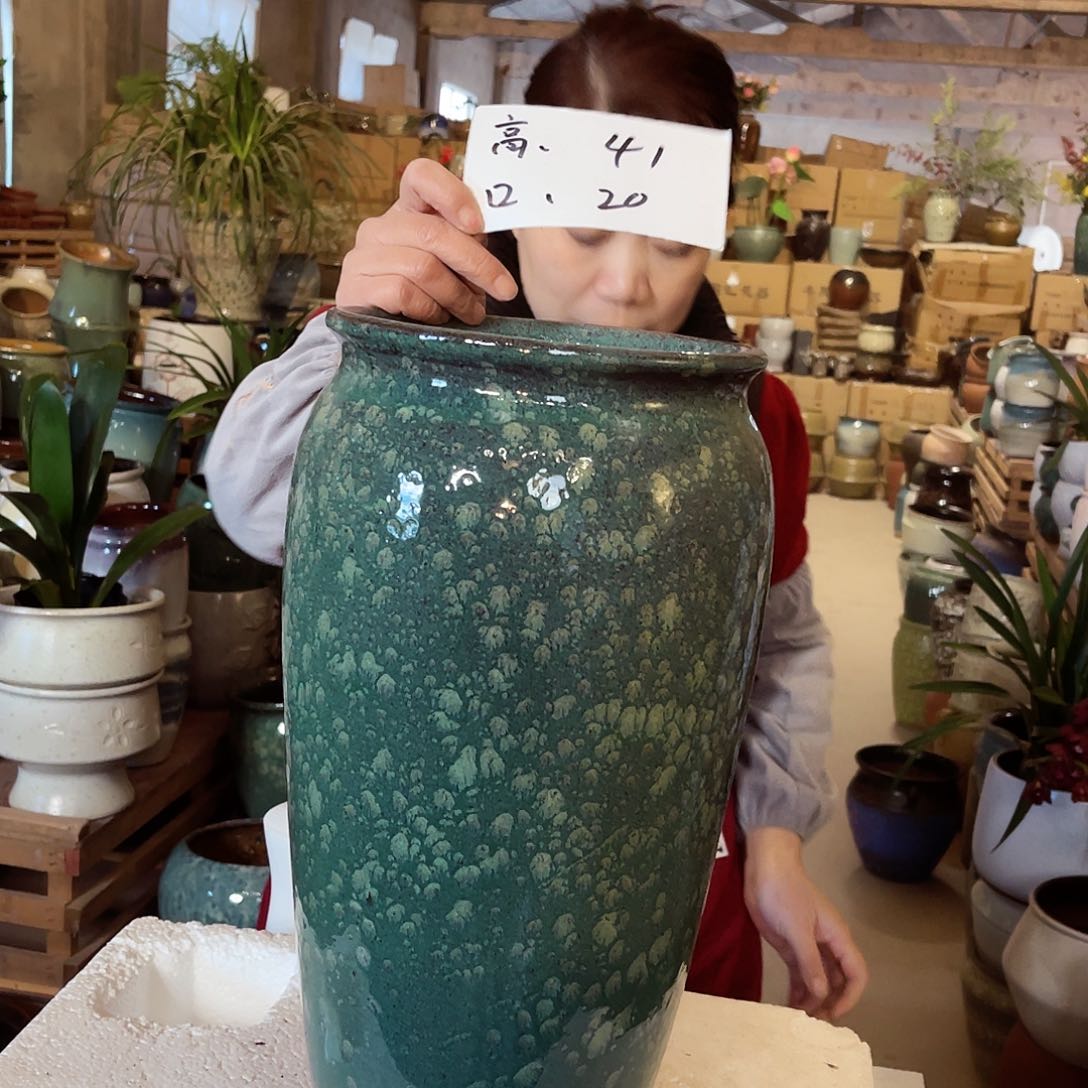 紫砂花盆高度41口径20