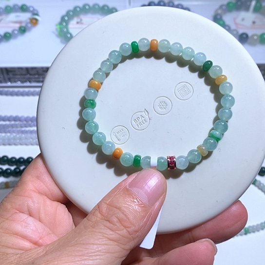 翡翠未镶嵌手链12